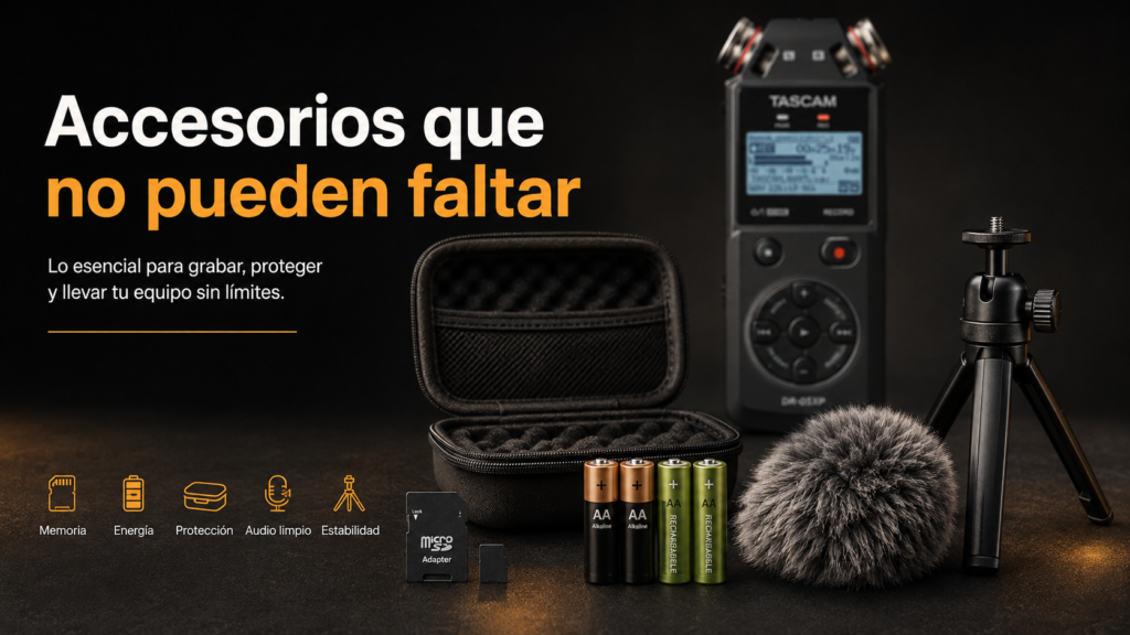 accesorios para grabadora de voz