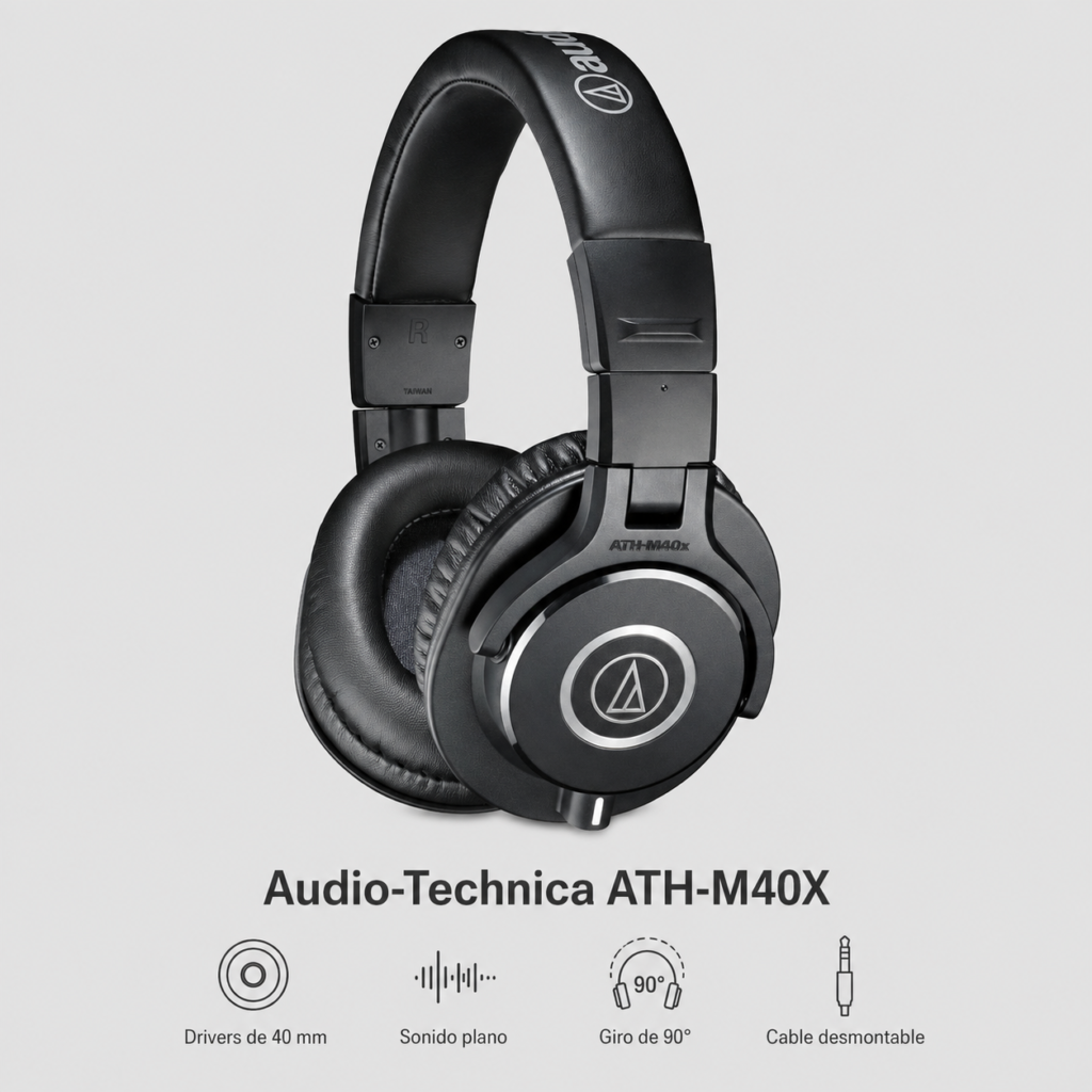 audio technica ath m40x