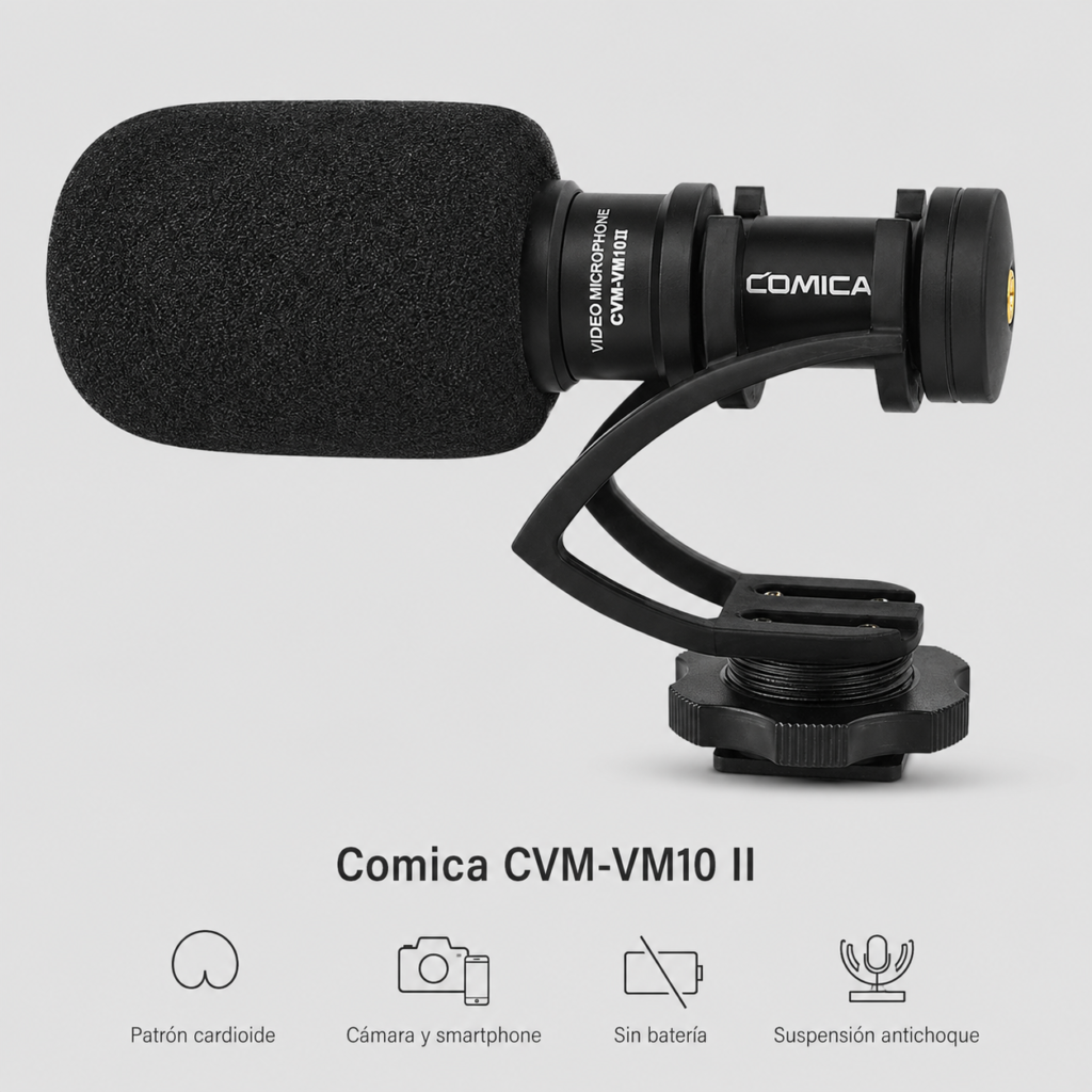 comica cvm vm10ii microfono canon