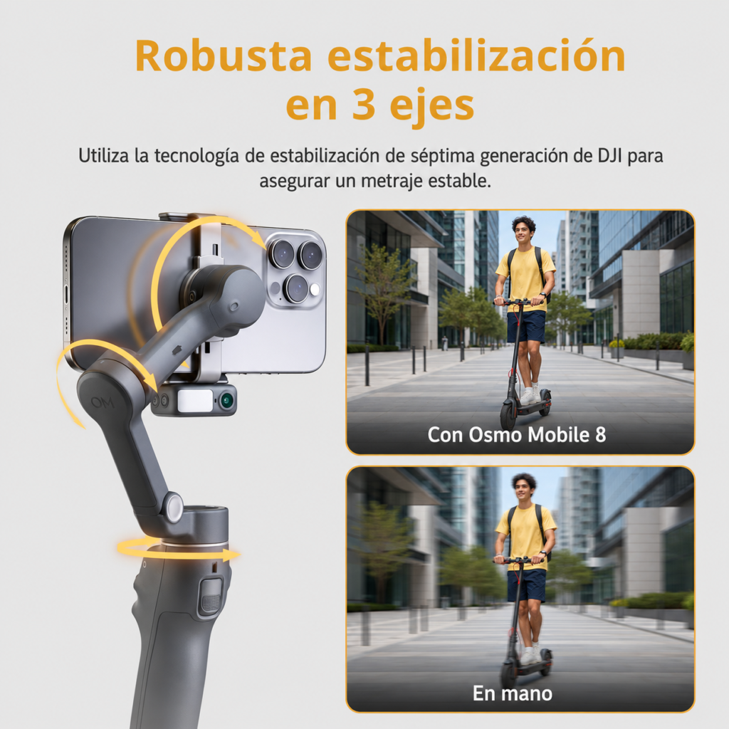 dji osmo mobile 8 3 ejes estabilizacion