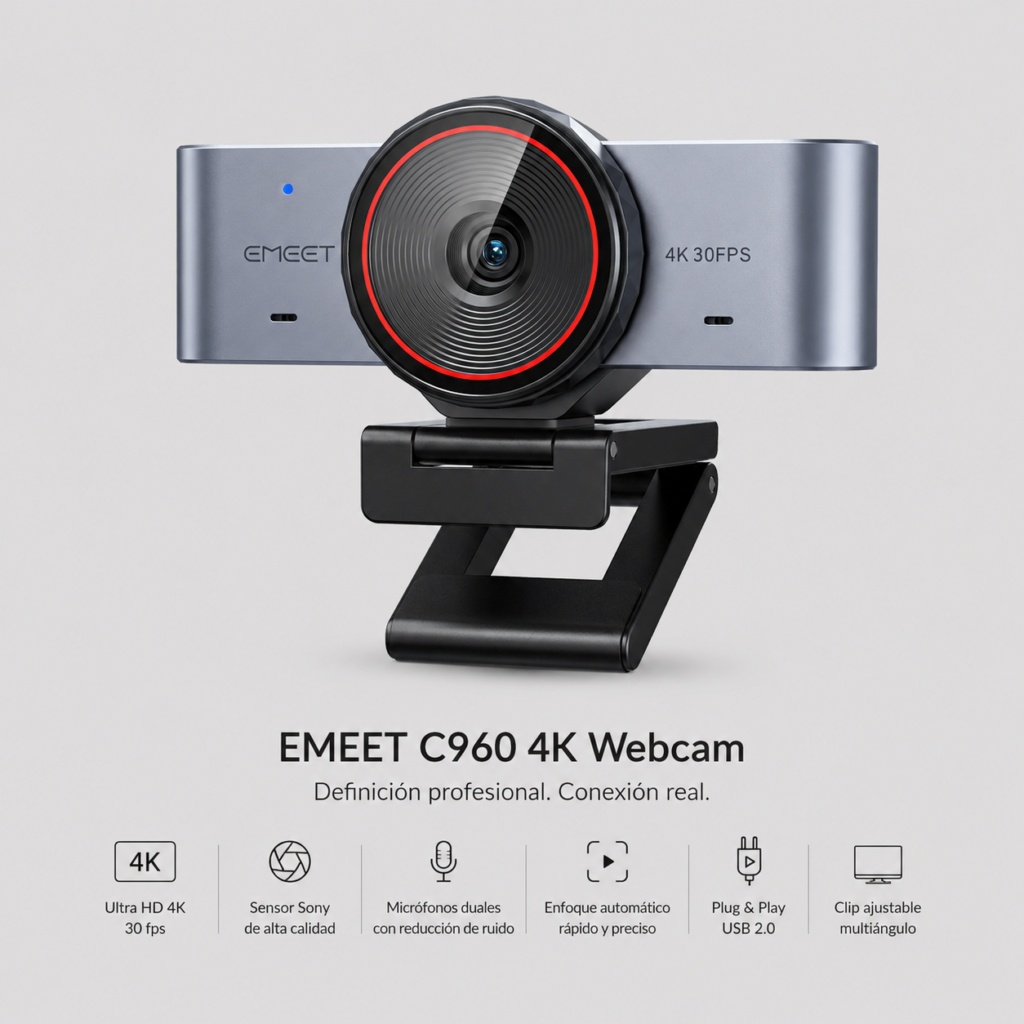emeet c960 4k webcam