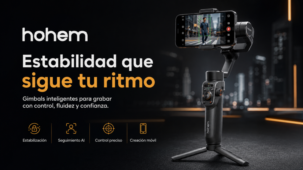 hohem gimbals estabilizadores para celular