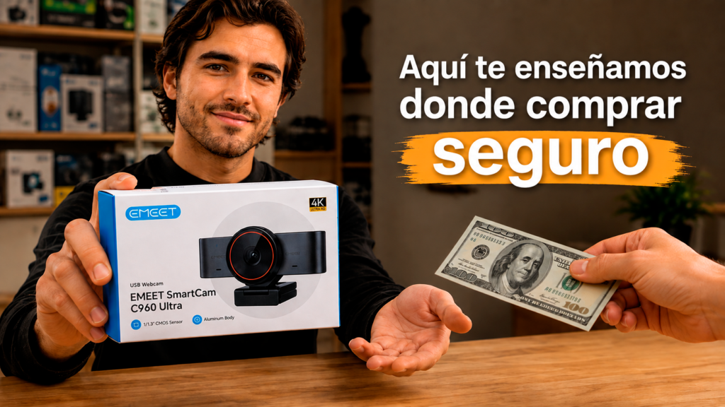 Dónde Comprar una Webcam en Latinoamérica sin Llevarte Sorpresas 9 joven comprando camara web emeet c960