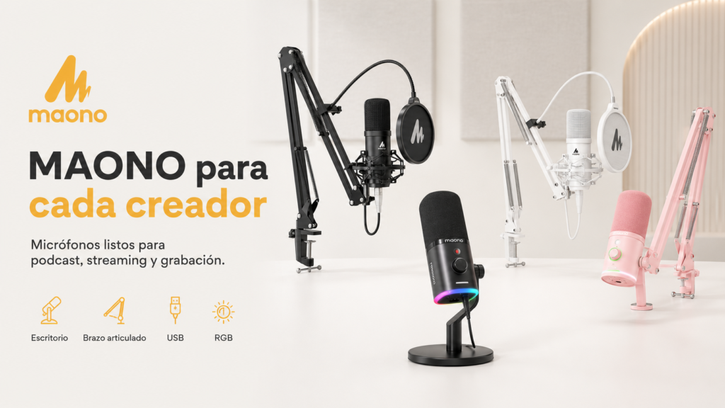 Maono PD100X, PD100W, PD200W, PD300X y PD400X: ¿Qué Modelo Elegir? 2 maono microfonos para creadores
