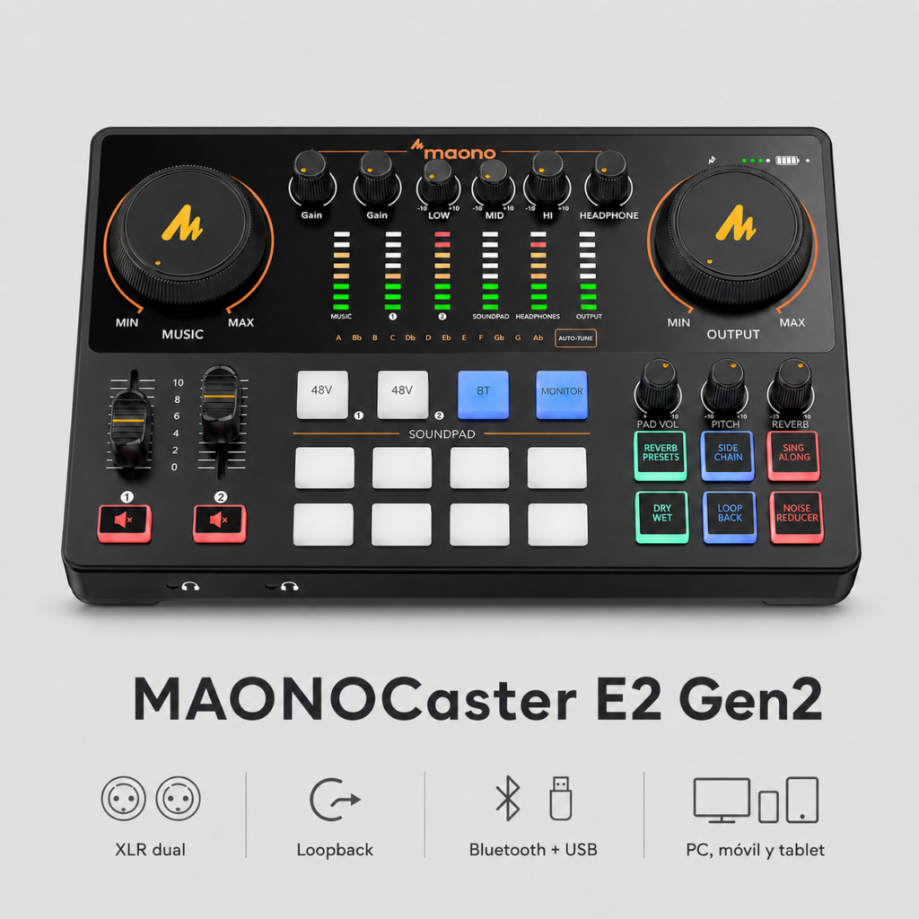 maonocaster e2 gen2 consola poscadt