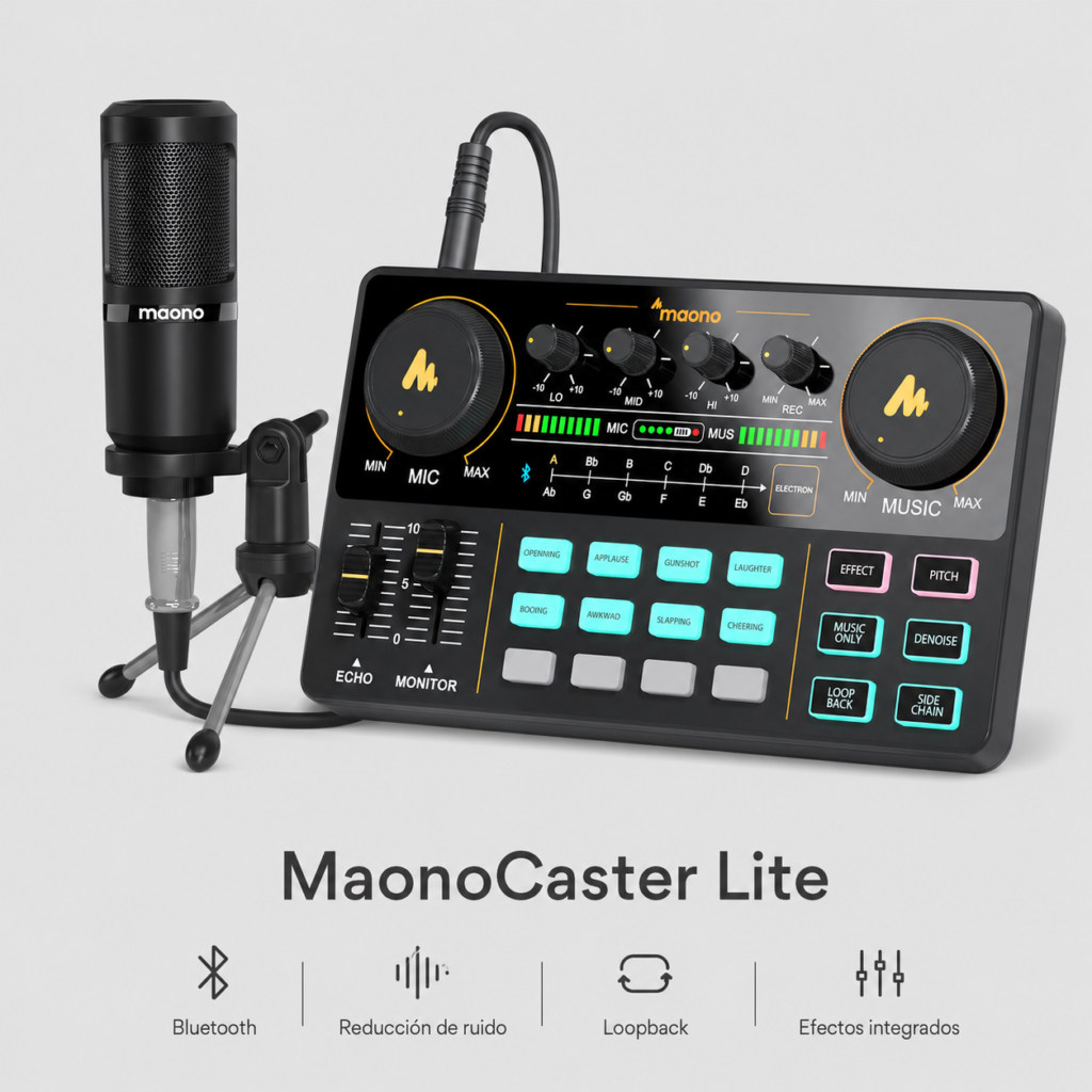 maonocaster lite consola podcast