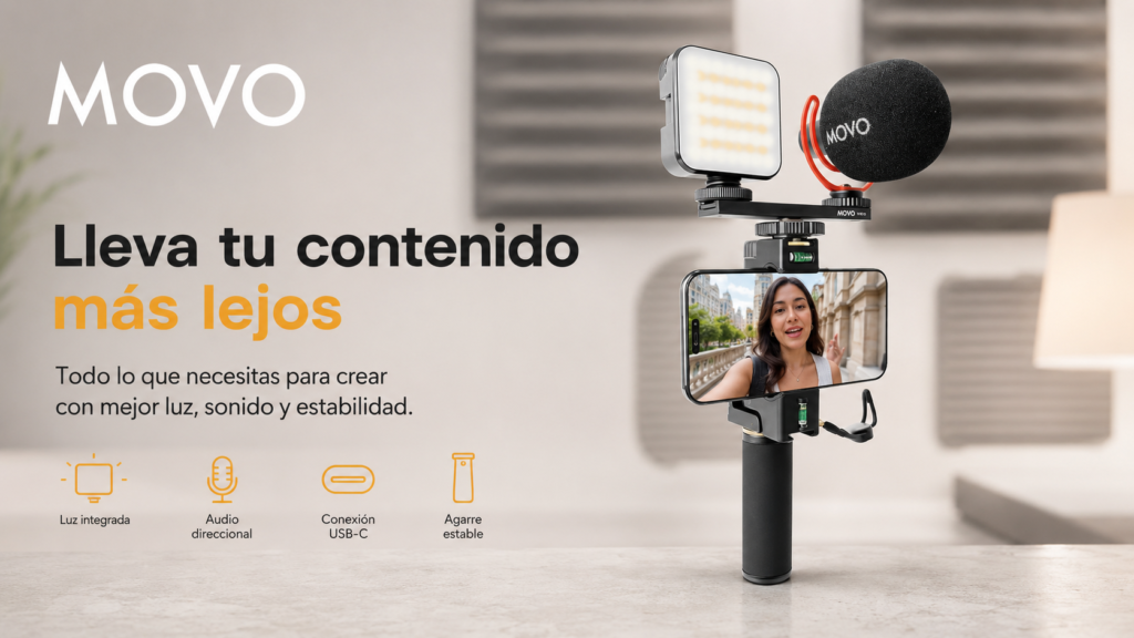 microfono movo en ring de celular