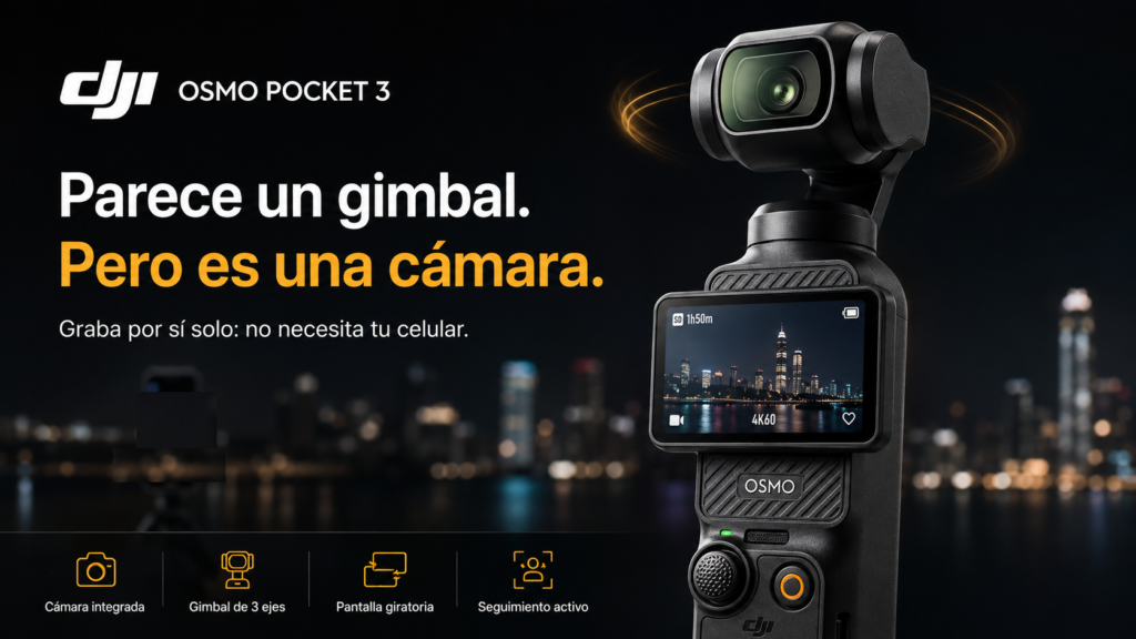 DJI Osmo Pocket 3: Qué Es Realmente (y Por Qué No Es un Gimbal para tu Celular) 2 osmo pocket 3