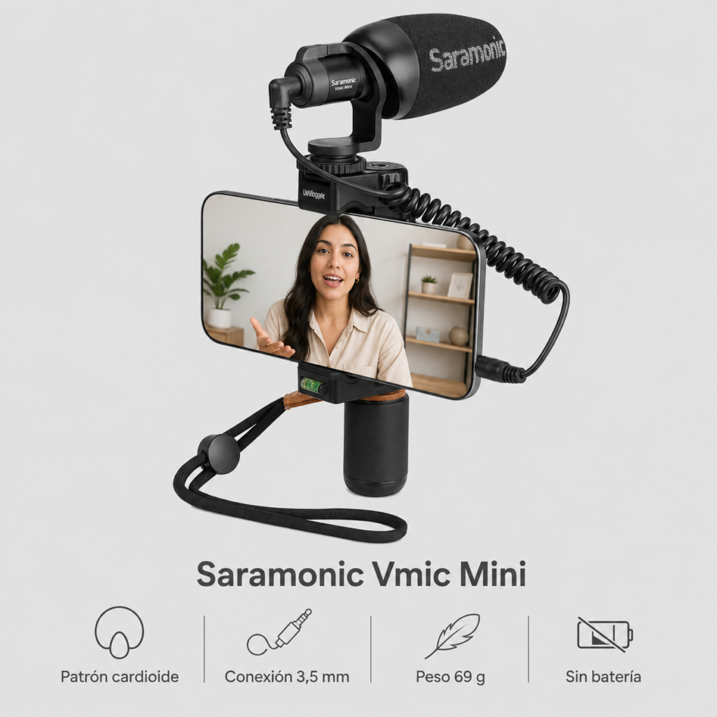 saramonic conectado telefono celular