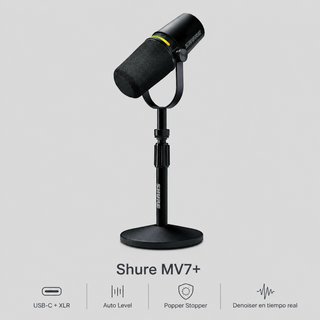 shure mv7 microfono