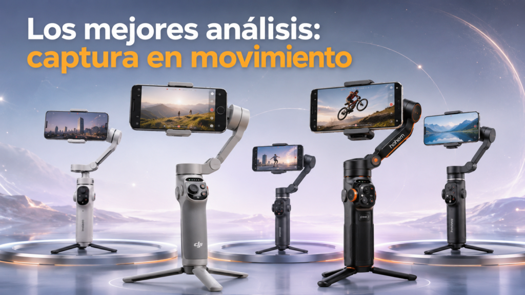 varios gimbals estabilizadores paracelular de diferentes marcas