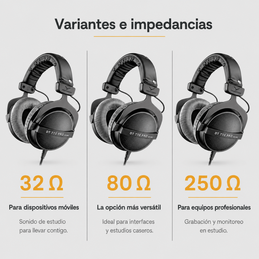 Beyerdynamic DT 770 Pro impedancias