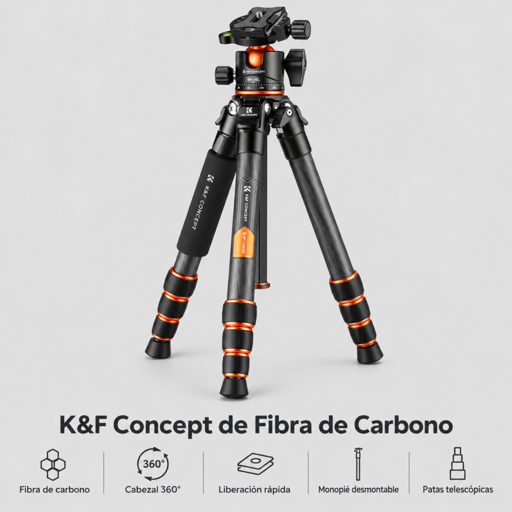 KF Concept de Fibra de Carbono tripode
