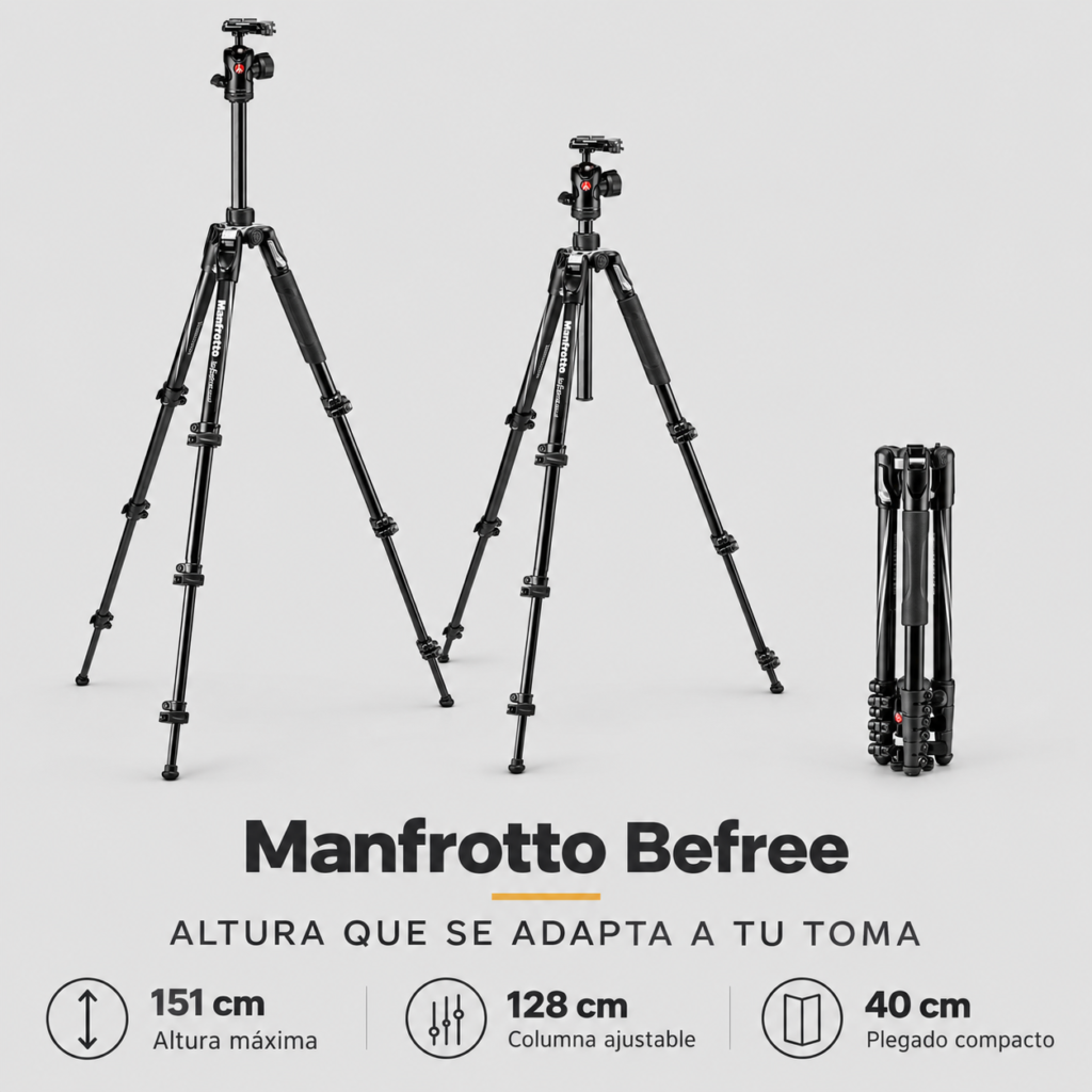 Manfrotto Befree tripode adaptable