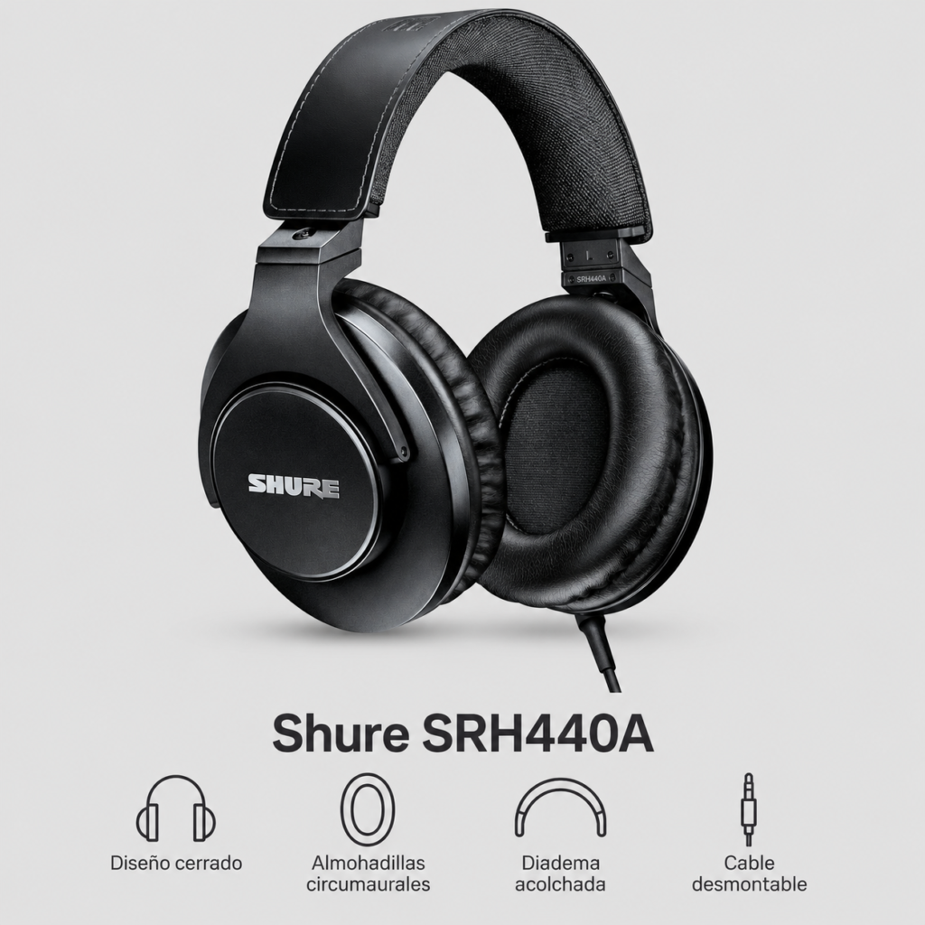 Shure SRH440A audifonos