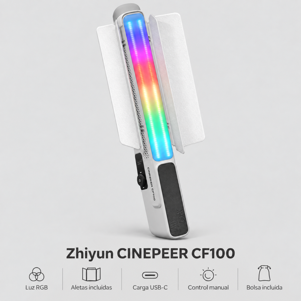 Zhiyun CINEPEER CF100 tubo de luz led rgb