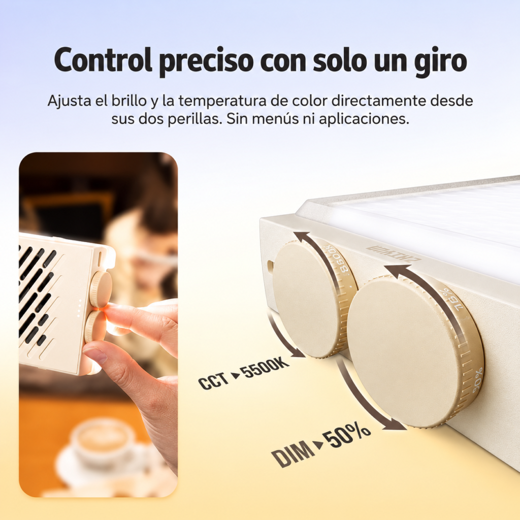 Zhiyun FIVERAY M40 control de luz