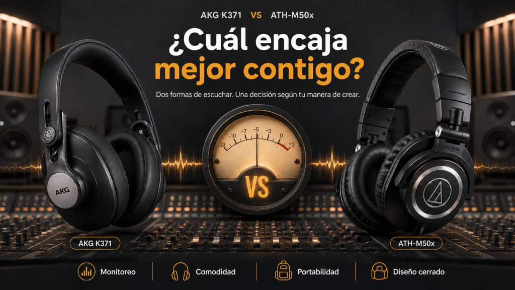 AKG K371 vs ATH-M50x: los dos referentes de la categoría, comparados 2 akg k371 vs ath m50x