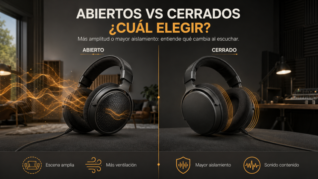 audifonos ABIERTOS VS CERRADOS