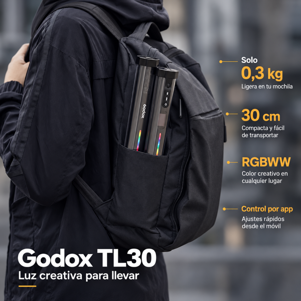 godox TL30 luz led rgb
