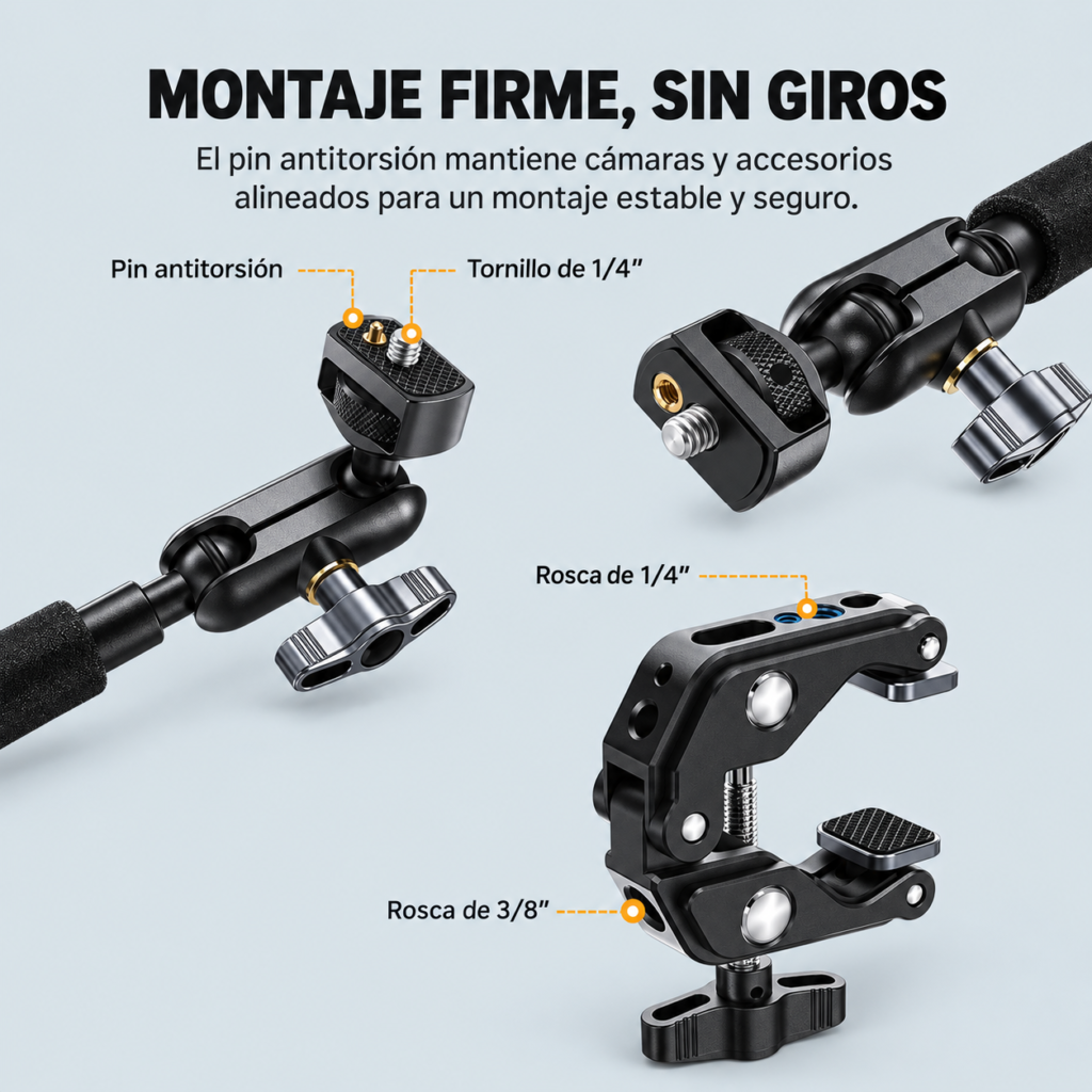 neewer soporte para camara celular cenital