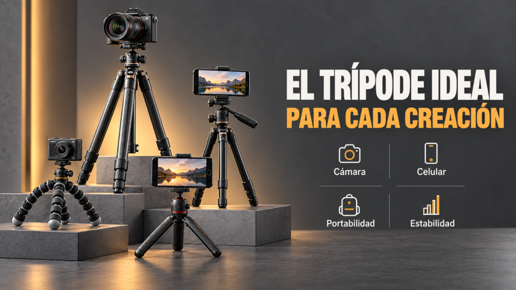 Mejor tripie para celular en 2026: cuál comprar según el video que haces 14 tripodes minitripodes paracelular y camaras