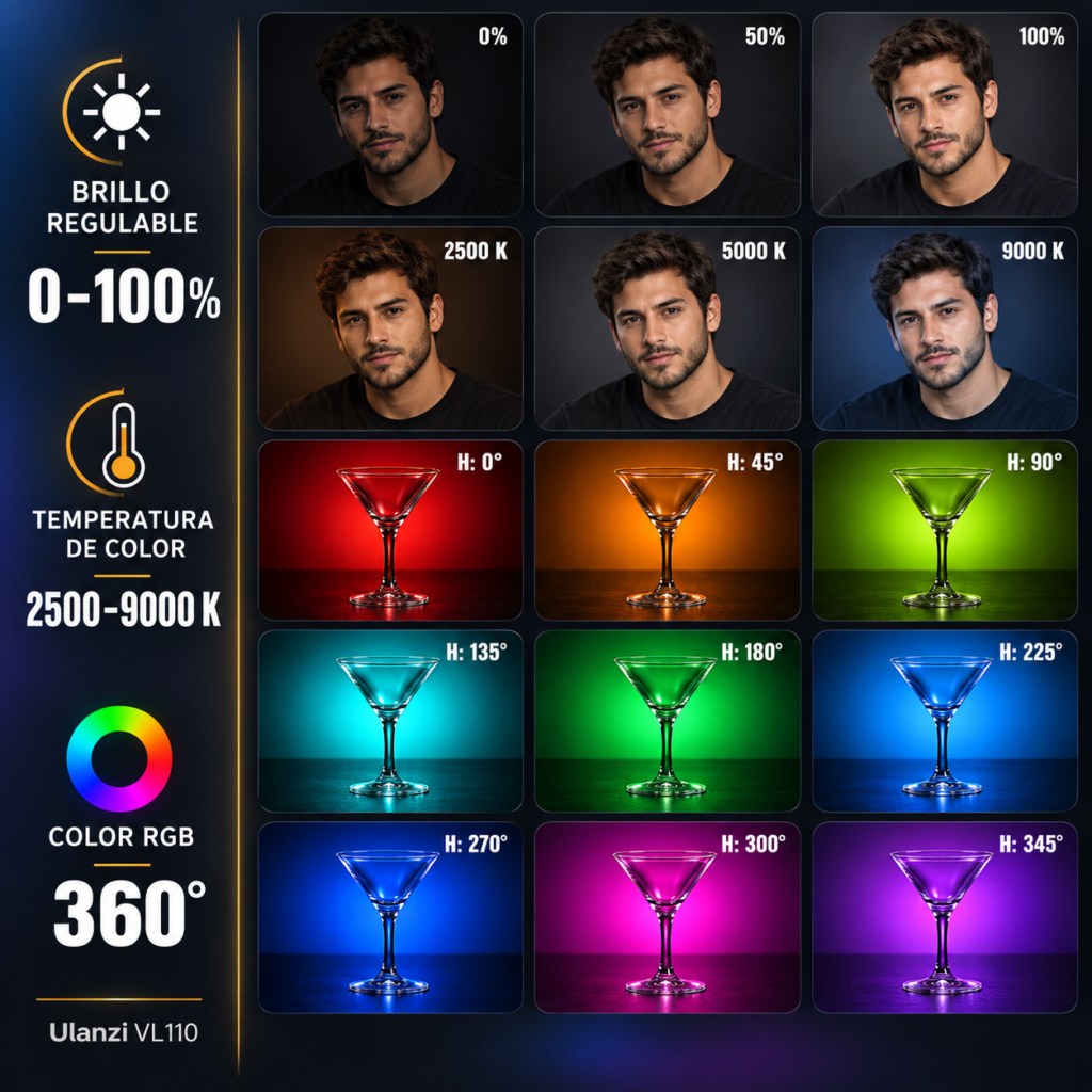 ulanzi vl 110 guia visual