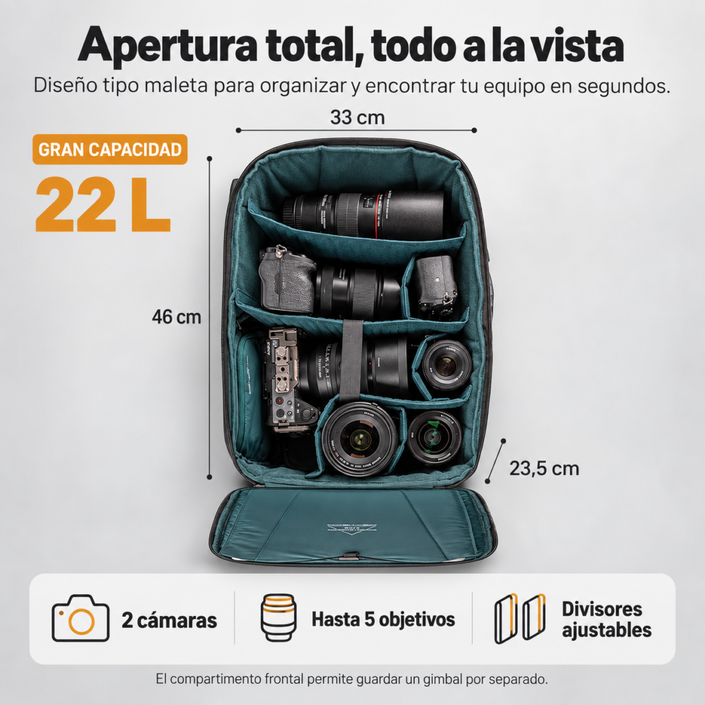 Apertura total todo a la vista