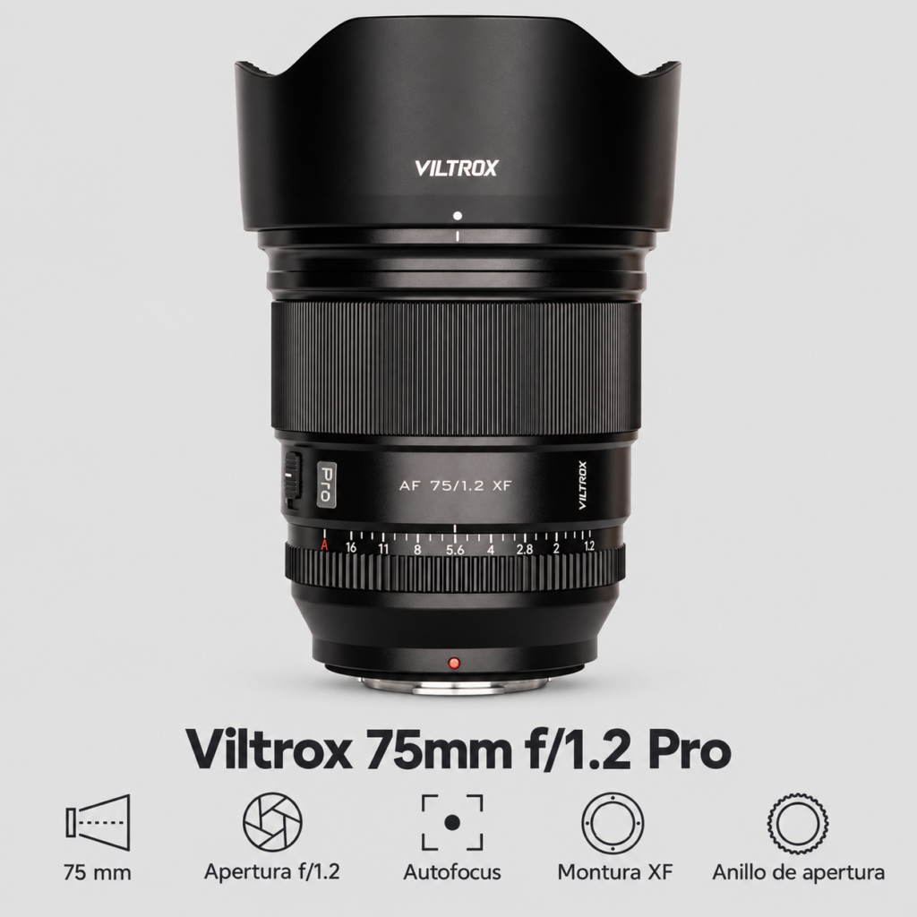 Ficha premium Viltrox 75mm f 1.2 Pro