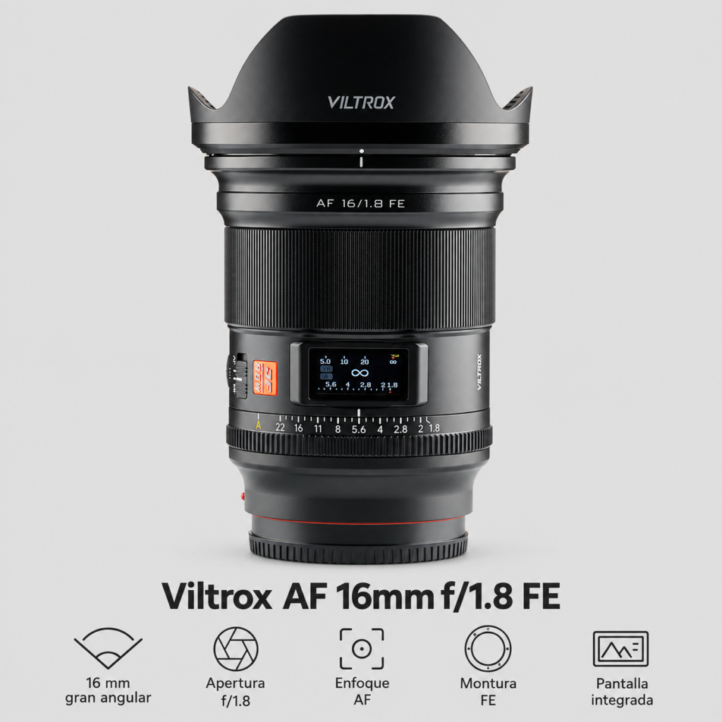 Lente Viltrox AF 16mm f 1.8 FE