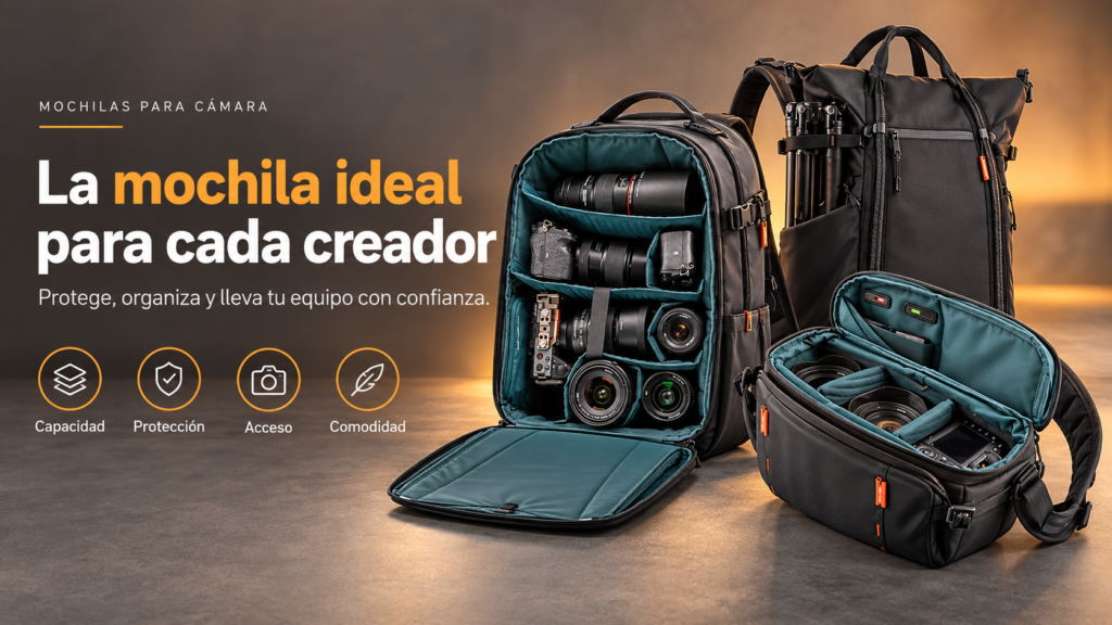 Tres mochilas para cada creador