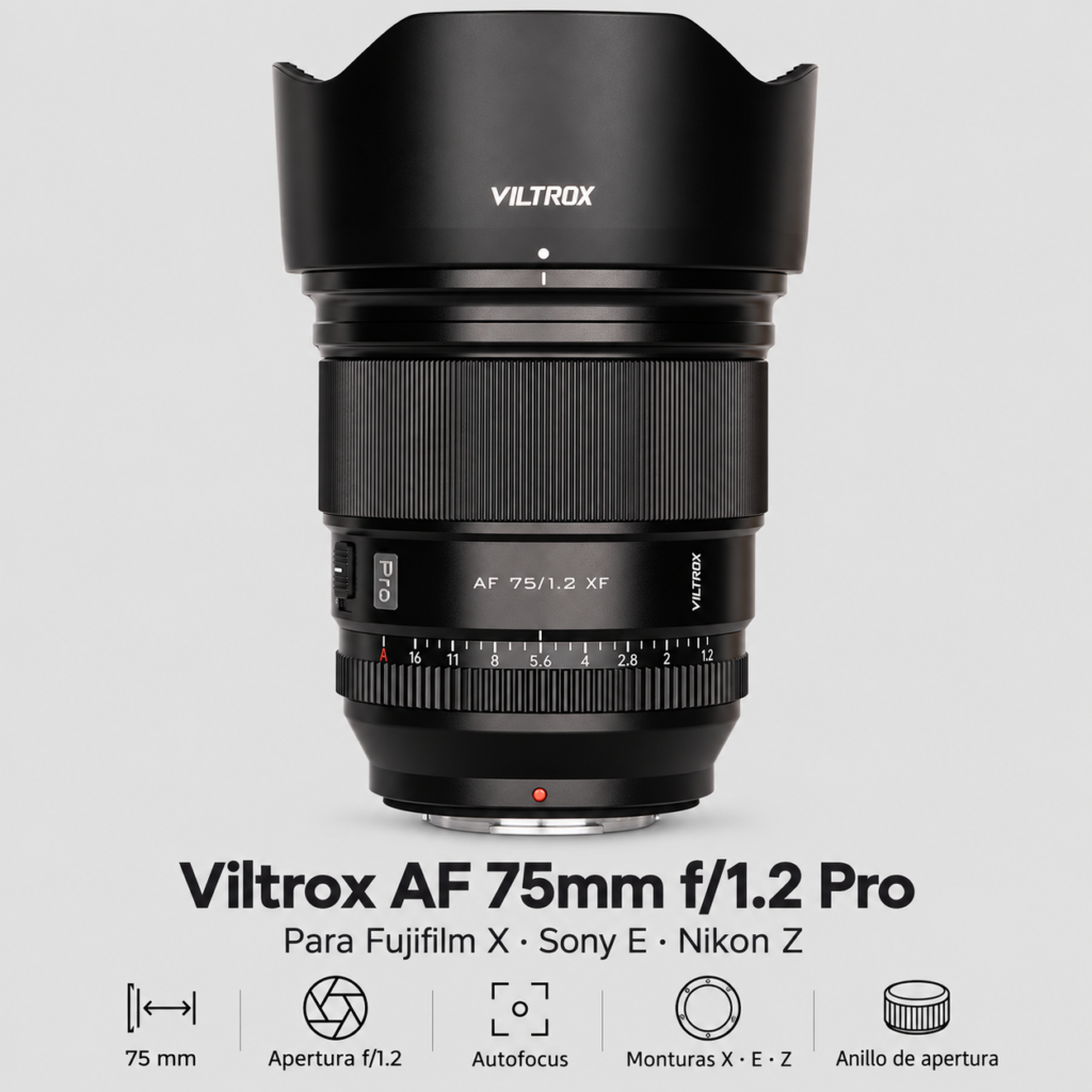 Viltrox 75mm Pro monturas X E Z